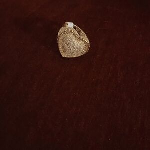 Heart ring gold plated